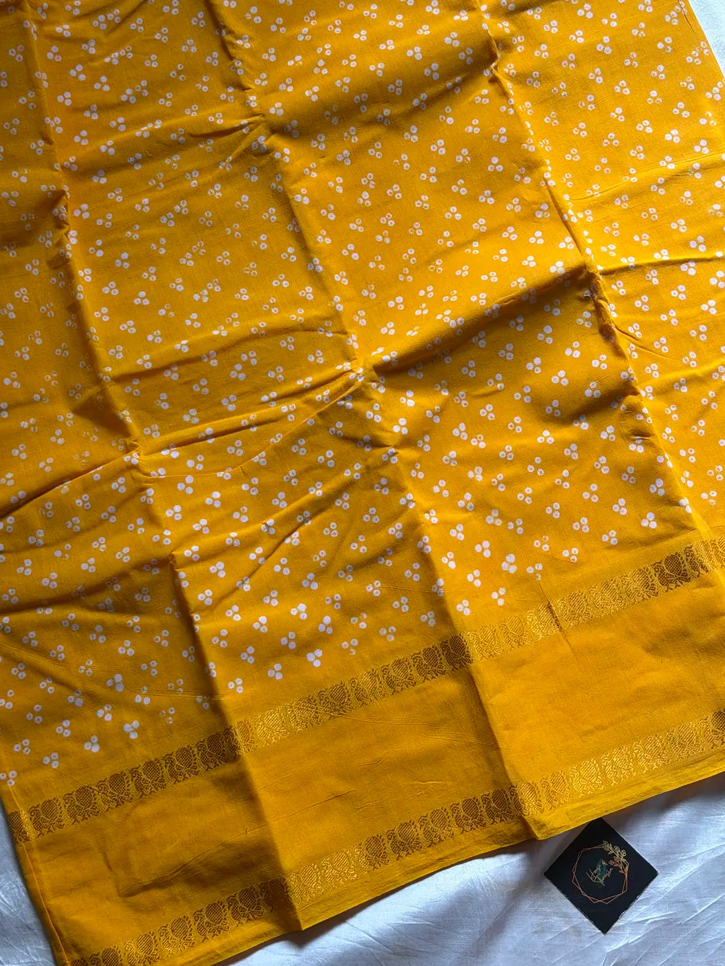Madurai Sungudi Cotton - Yellow