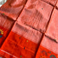 Chedibutta Saree - Handloom Vegan Art Silk - Orange
