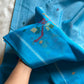 Chedibutta Saree - Handloom Vegan Art Silk - Blue