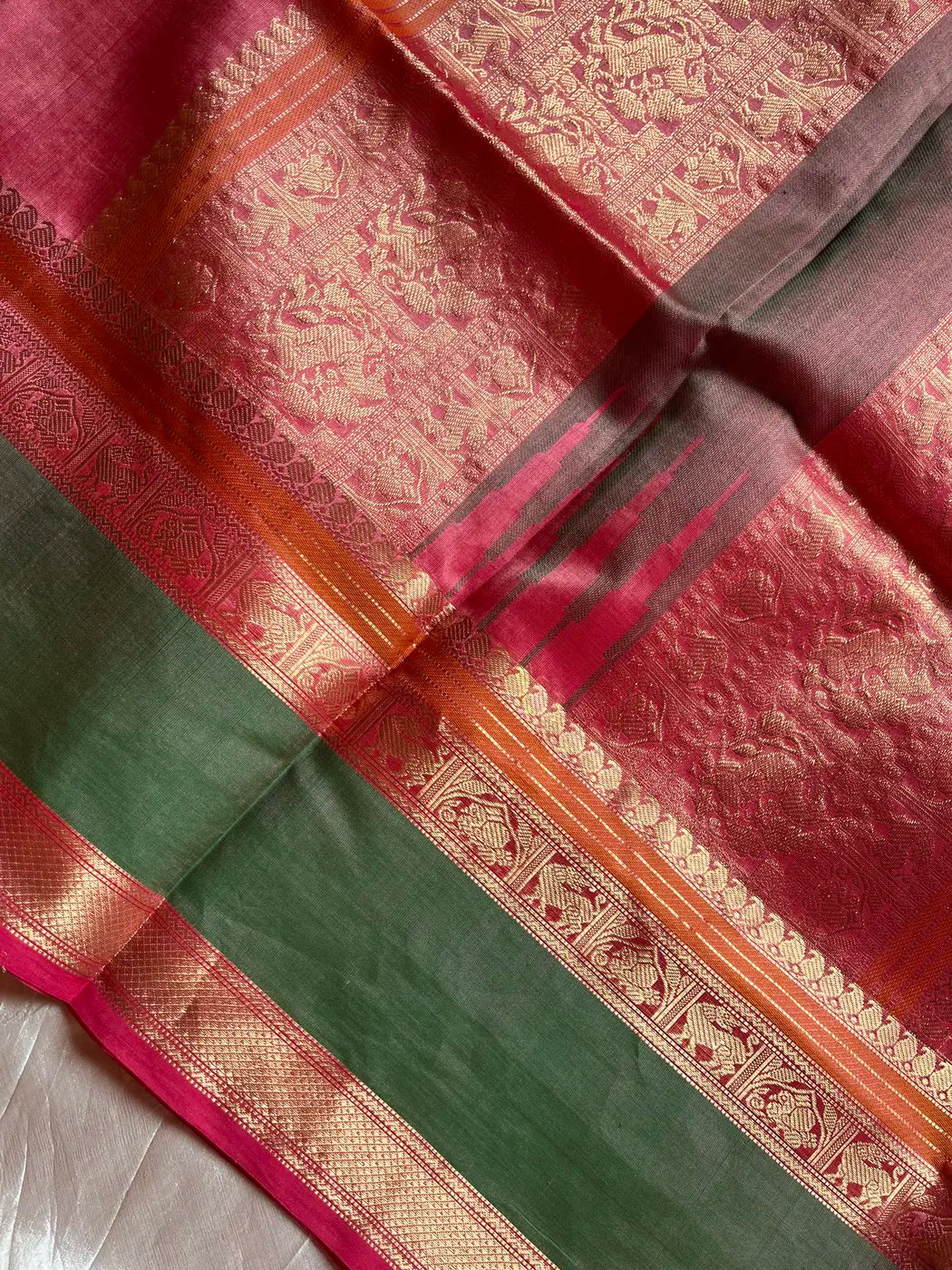 Pattu Nool Edit | Kanchi Silkcotton saree - Pink