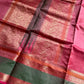 Pattu Nool Edit | Kanchi Silkcotton saree - Pink