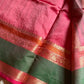 Pattu Nool Edit | Kanchi Silkcotton saree - Pink