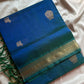 Pattu Nool Edit | Kanchi Silkcotton saree - Blue