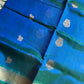 Pattu Nool Edit | Kanchi Silkcotton saree - Blue