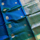Pattu Nool Edit | Kanchi Silkcotton saree - Blue