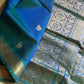Pattu Nool Edit | Kanchi Silkcotton saree - Blue