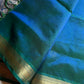 Pattu Nool Edit | Kanchi Silkcotton saree - Blue