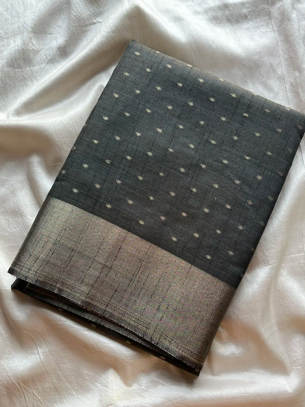 Semi Tussar - Elephant Black