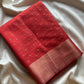 Semi Tussar - Red
