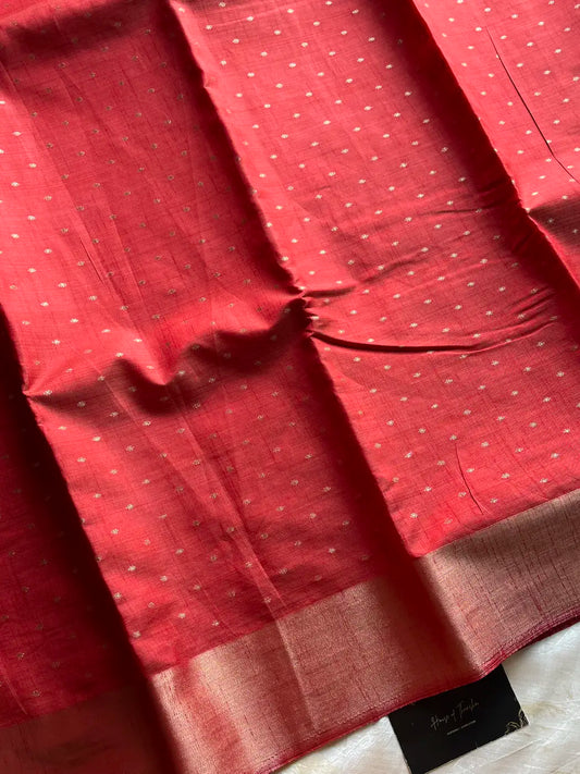 Semi Tussar - Red