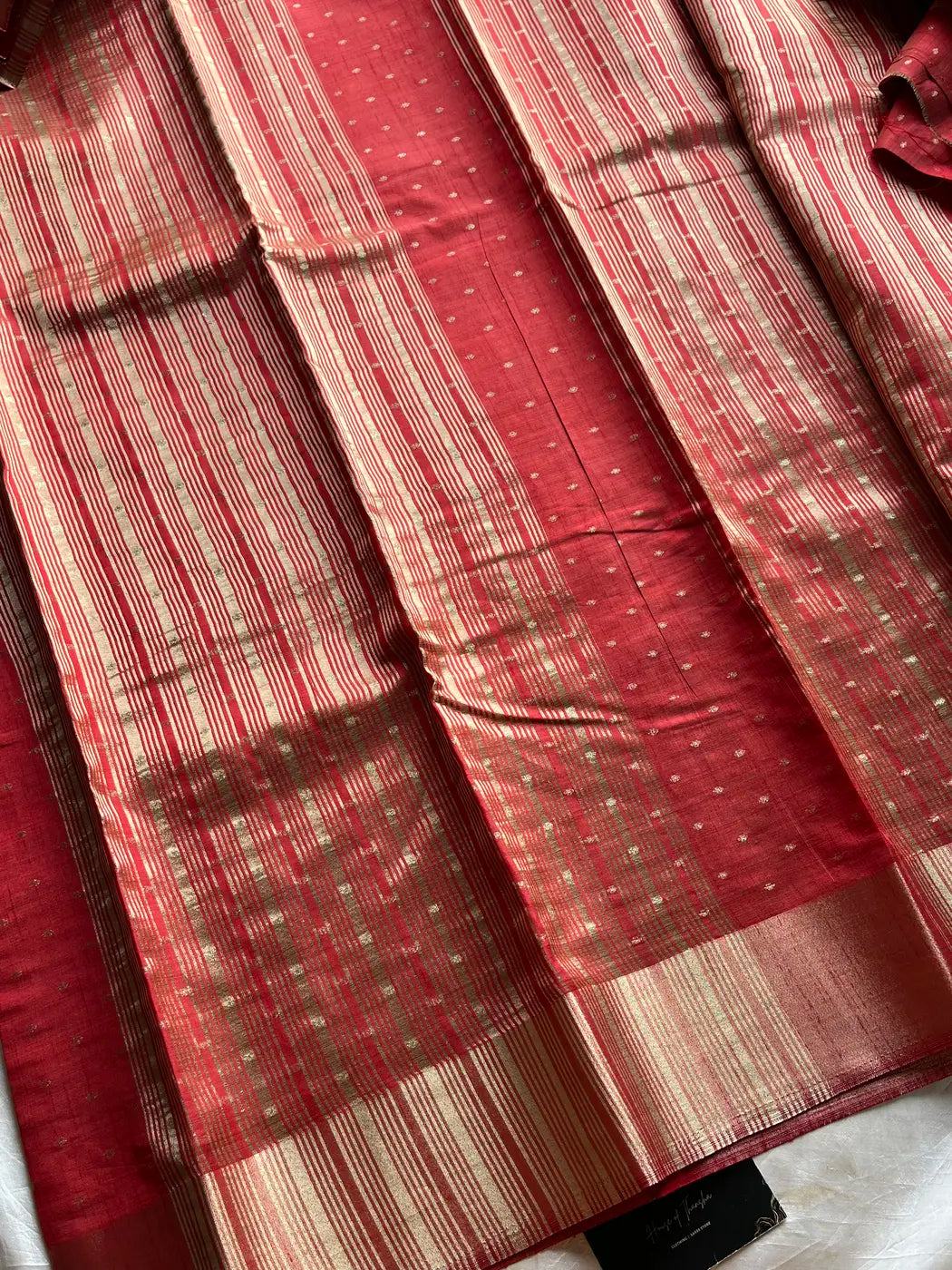 Semi Tussar - Red