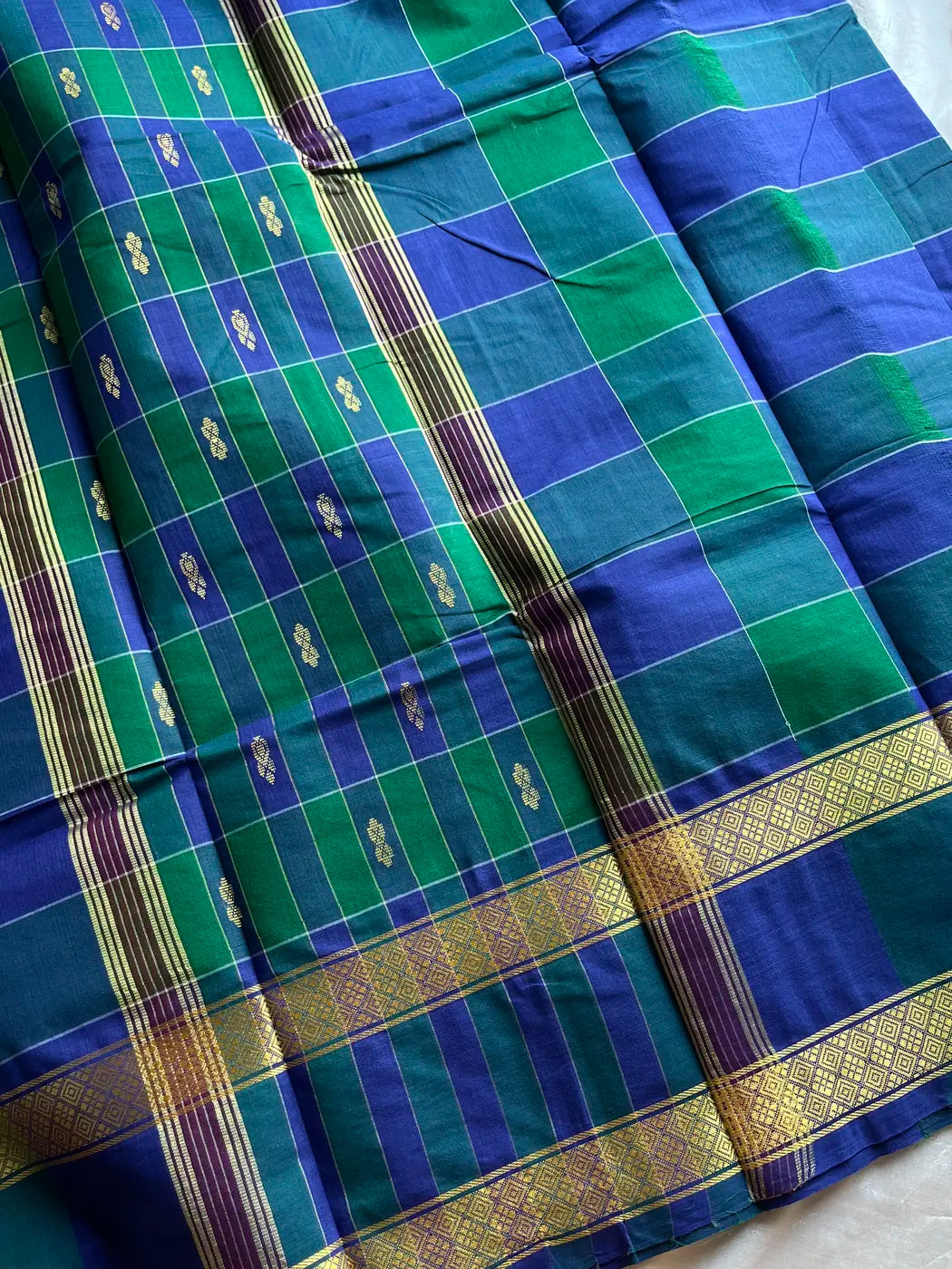 Kandaangi Chettinadu Cotton Saree – Kattam