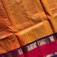 Orange 120 Count Mercerised Kanchi Cotton Saree | House of Thansha