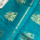 Pattu Nool Edit | Kanchi Silkcotton saree - Dark violet with sky blue