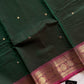 Vintage Loom Edit | Dark Green Kanchi Cotton Saree