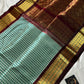 Pastel checks Korvai Pure Kanchi Silk Cotton Saree – Pattu Nool Edit | House of Thansha