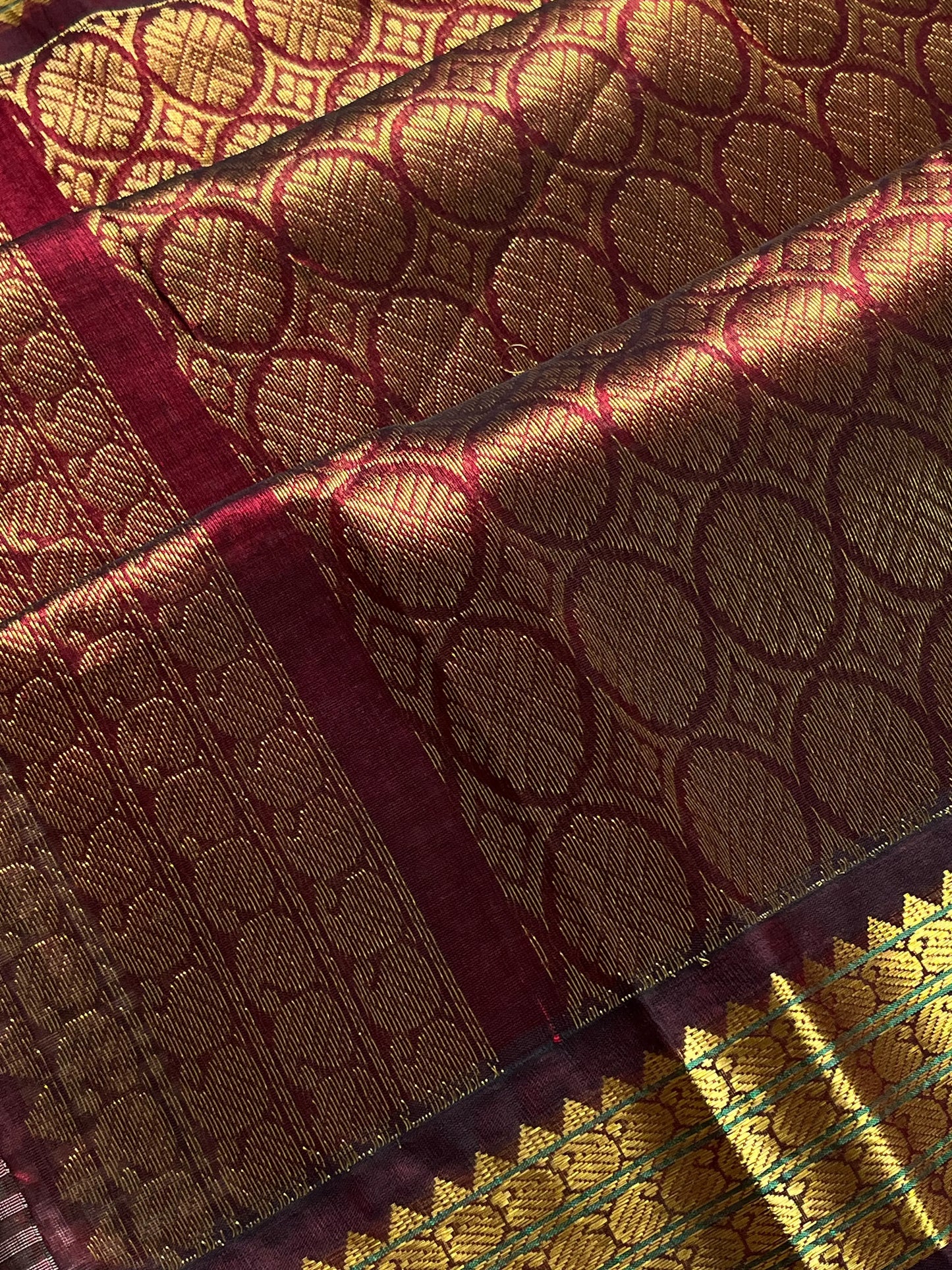 Pastel Kattam Korvai Pure Kanchi Silk Cotton Saree – Pattu Nool Edit | House of Thansha