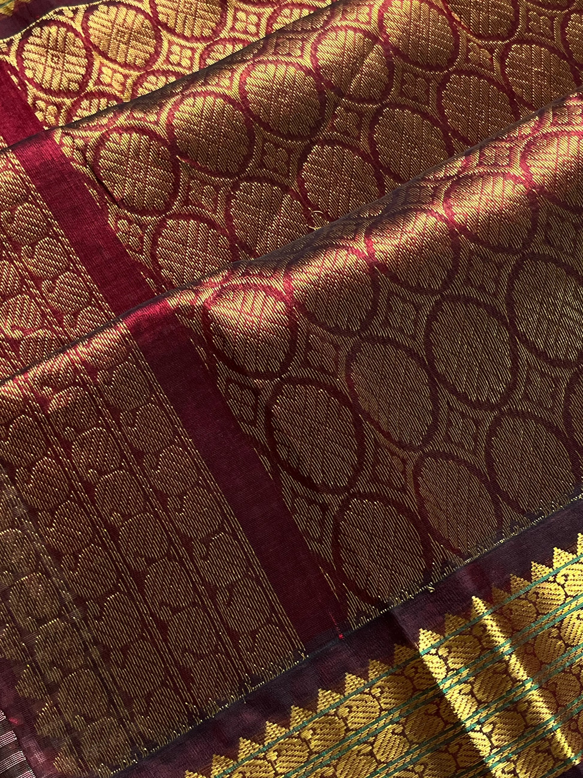 Pastel Kattam Korvai Pure Kanchi Silk Cotton Saree – Pattu Nool Edit | House of Thansha