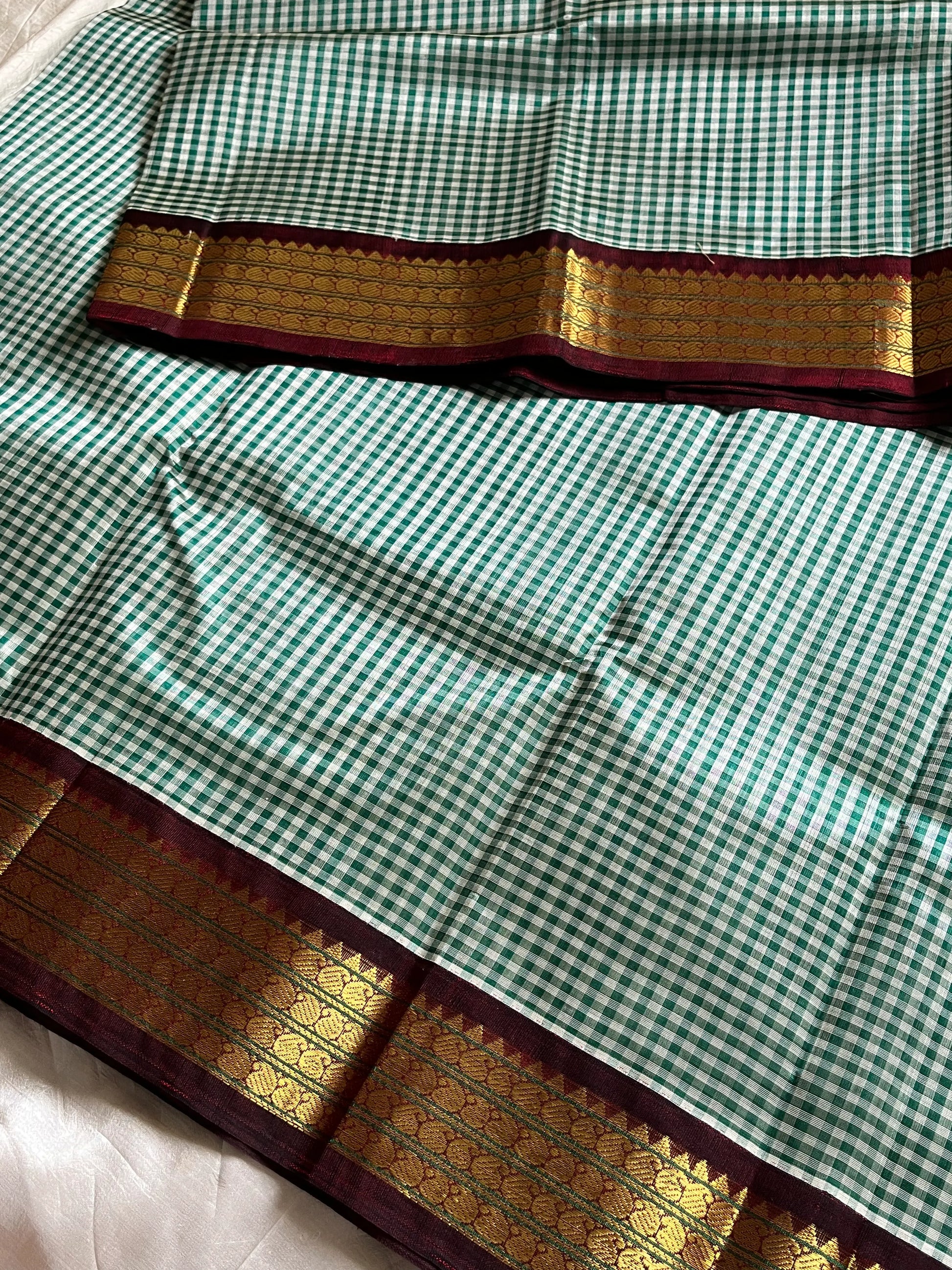 Pastel Kattam Korvai Pure Kanchi Silk Cotton Saree – Pattu Nool Edit | House of Thansha