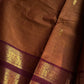 Vintage Loom Edit | Filter Coffee Brown Kanchi Cotton Saree