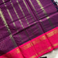Zari Edition | Dark Purple Kanchi Cotton Saree with Pink border