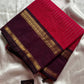Rani Pink Kanchi cotton saree with Royal Violet border and zari pallu – House of Thansha