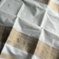 Vintage Loom Edit | White Kanchi Cotton Saree