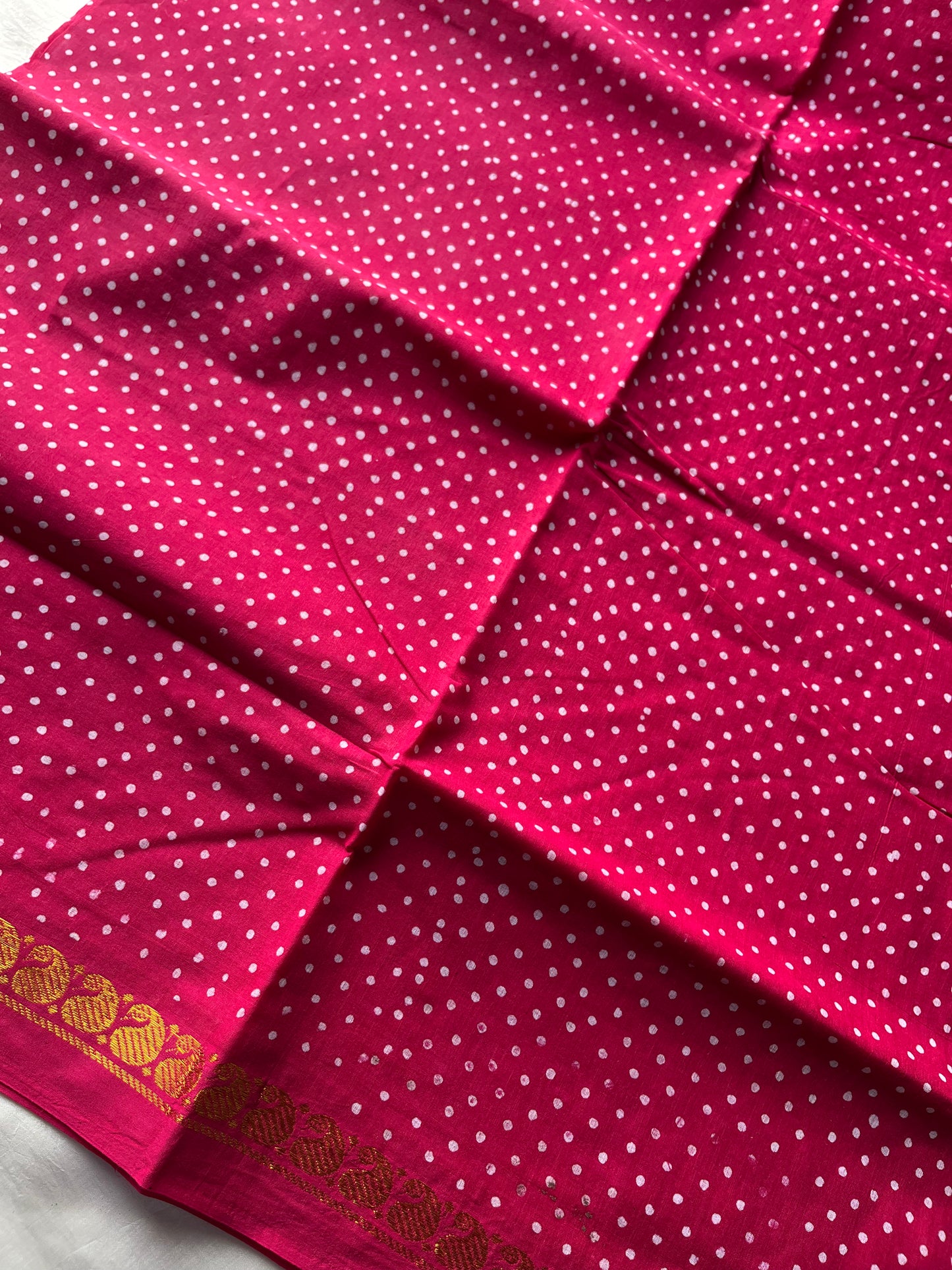 Madurai Sungudi Cotton - Pink