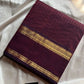 Zari Edition | Wine Maroon Kanchi Cotton Saree
