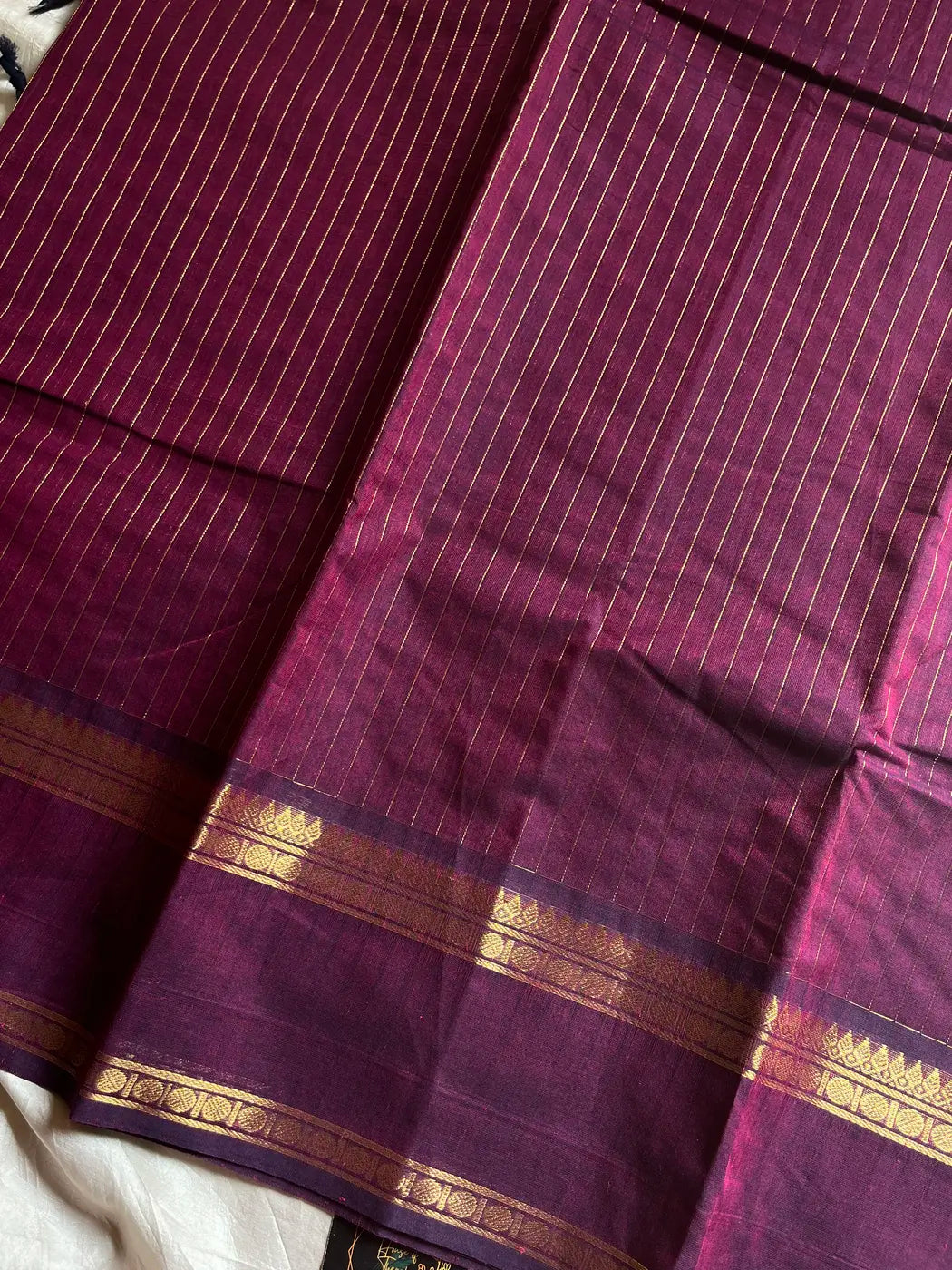 Zari Edition | Magenta Kanchi Cotton Saree
