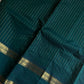 Zari Edition | Peacock Green Kanchi Cotton Saree