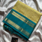 Paalum Pazhamum Kattam – Yellow Blue Checks Kanchi Silkcotton