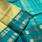 Paalum Pazhamum Kattam – Yellow Blue Checks Kanchi Silkcotton