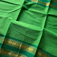 Kattam Edit | Chettinadu Cotton Checked Saree – Leaf Green