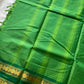 Kattam Edit | Chettinadu Cotton Checked Saree – Leaf Green