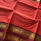 Kattam Edit | Chettinadu Cotton Checked Saree – Peach