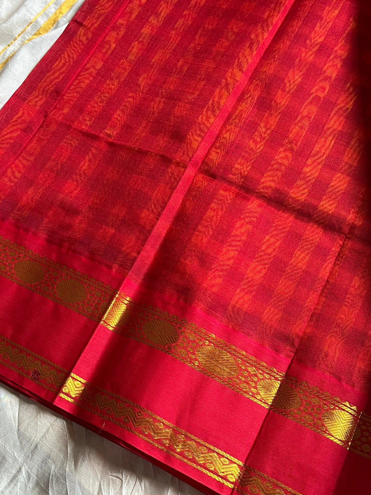 Paalum Pazhamum Kattam – Yellow Black Checks Kanchi Silkcotton