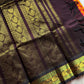 Paalum Pazhamum Kattam - Yellow Pink Checks with Coffee Brown Kanchi Silkcotton