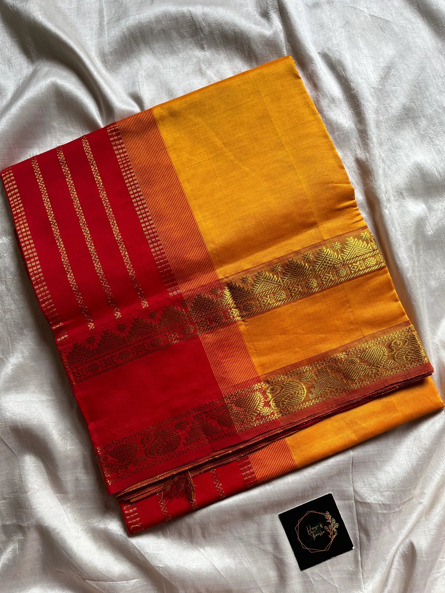 Pattu Nool Edit - Handloom Kanchi Silk Cotton Saree – Yellow