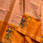 Chedibutta Saree - Handloom Vegan Art Silk - Mango