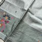 Chedibutta Saree - Handloom Vegan Art Silk - Grey