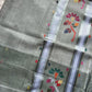 Chedibutta Saree - Handloom Vegan Art Silk - Grey