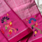 Chedibutta Saree - Handloom Vegan Art Silk - Pink