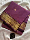 Subtle Weaves – Lilac Chettinadu Cotton Saree