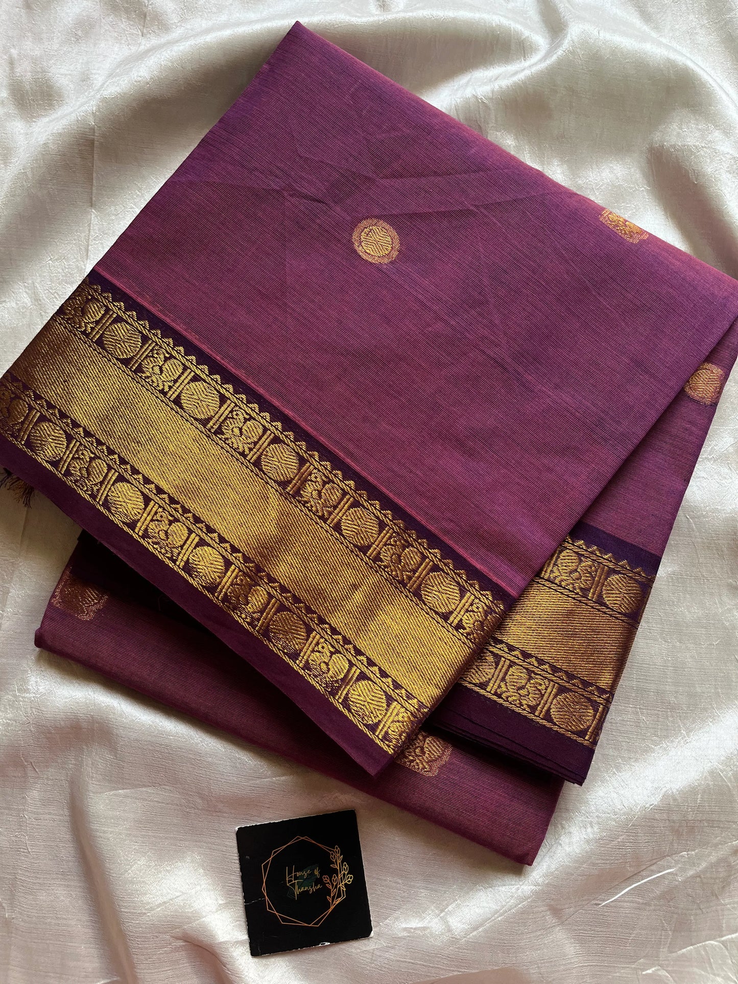 Subtle Weaves – Lilac Chettinadu Cotton Saree