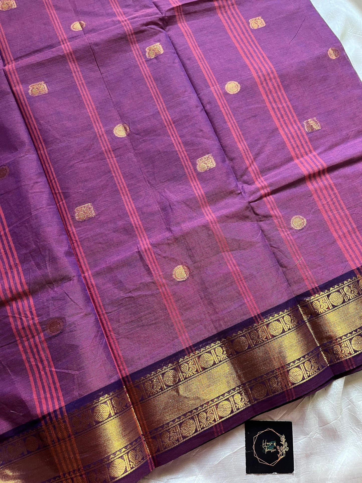 Subtle Weaves – Lilac Chettinadu Cotton Saree