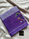 Chedibutta Saree - Handloom Vegan Art Silk - Lavender