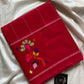 Chedibutta Saree - Handloom Cotton - Red