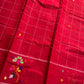 Chedibutta Saree - Handloom Cotton - Red