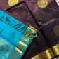 Pattu Nool Edit | Kanchi Silkcotton saree - Coffee Brown & Blue